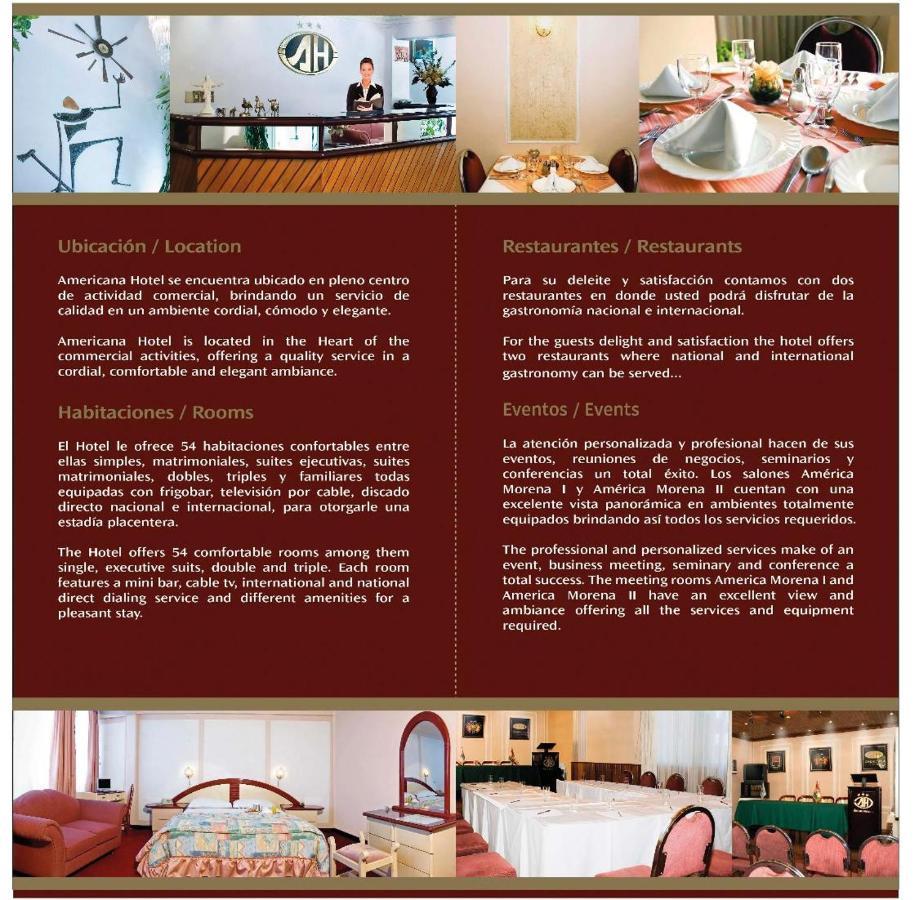 Americana Hotel Cochabamba Dış mekan fotoğraf